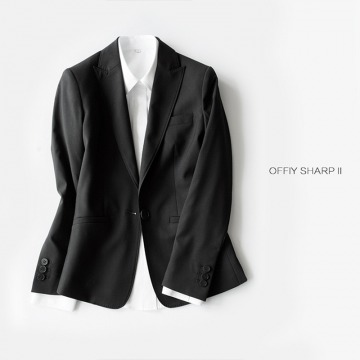 OFFIY-SHARPII小西装套装修身春秋夏时尚黑色chic西装外套女韩版