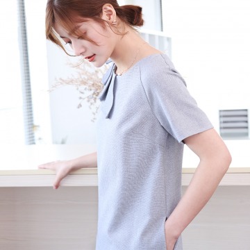 OFFIY荷叶边连衣裙女夏2018新款不规则休闲清新OL宽松冷淡风裙子